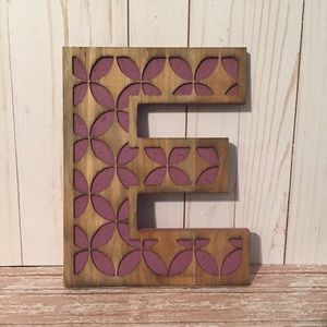Wooden Letter E